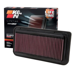 Toyota GT86 Replacement Air Filter - K&N Engineering - Drop In, High-Flow, Layered Oiled Cotton - `12-`20
